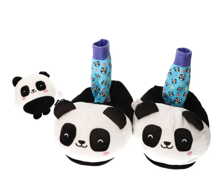 kapcie-pluszowe-pandastic-kolor-wielokolorowy