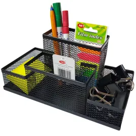 przybornik-na-biurko-metal-organizer-biurowy-z-siatki-net-4a-jumbo-czarny