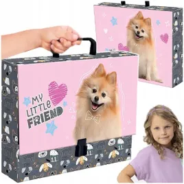 teczka-z-raczka-gruba-twarda-xl-a4-my-little-friend-sweet-pomeranian-piesek