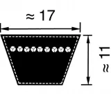 pas-klinowy-rubena-spb2800-fortschritt-e512-e514-numery-katalogowe-zamiennikow-spb2800