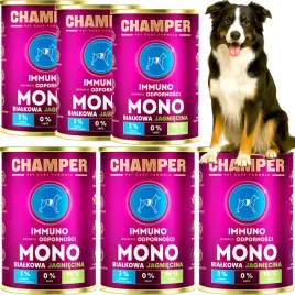 karma-mokra-dla-psa-monobialkowa-champer-odpornosc-jagniecina-6x400g