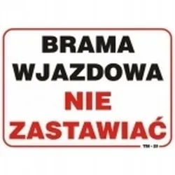 tabliczka-tablica-mala-10-20cm-brama-nie-zastawiac