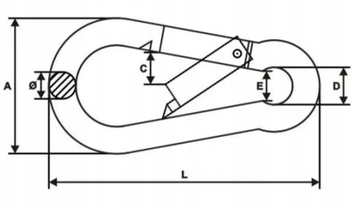 karabinczyk-strazacki-do-lin-karabinek-4x40mm-obciazenie-robocze-30-kg