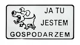 tabliczka-tablica-15-29cm-ja-tu-jestem-gospodarzem