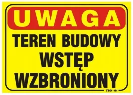 tabliczka-tablica-35-25cm-teren-budowy-wstep-wzbroniony