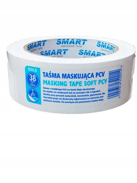 tasma-malarska-maskujaca-pcv-biala-38mm-25m-przeznaczenie-na-zewnatrz-budynku-wewnatrz-budynku
