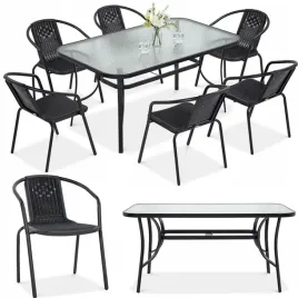 zestaw-mebli-jadalnianych-ogrodowych-simple-stol-150x90cm-6xkrzeslo-grafit