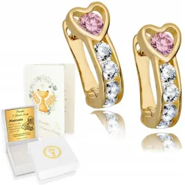 zlote-kolczyki-585-chrzest-komunia-grawer