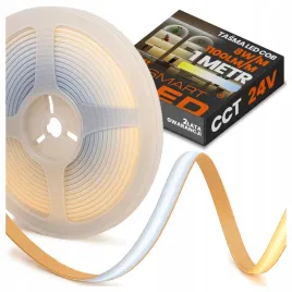 tasma-led-neon-cob-linia-24v-1m-1100lm-8w-pasek-cct-3000-6500k-sciemniana