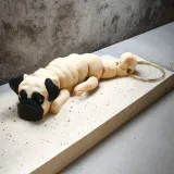 ruchomy-brelok-pies-mops-mops-brelok-do-kluczy-stan-nowy