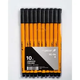 cienkopis-rc-04-czarny-10szt-etui-rystor