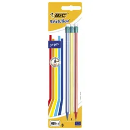 bic-evolutionr-stripes-olowek-grafitowy-z-gumka-blister-3-szt