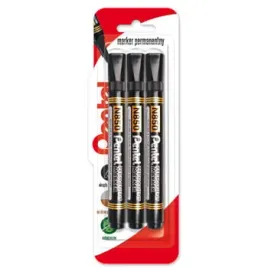 pentel-marker-permanentny-okragla-koncowka-n850-czarny-x-3-sztuki
