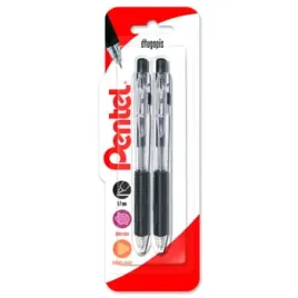 pentel-dlugopis-z-systemem-przyciskowym-bk437-czarny-x-2-sztuki