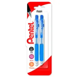 pentel-dlugopis-z-systemem-przyciskowym-bk437-niebieski-x-2-sztuki