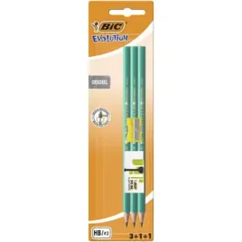 bic-evolution-original-650-hb-olowek-bez-gumki-zestaw-blister-3-1-1-sztuki