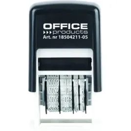 datownik-samotuszujacy-office-products-z-tuszem-iso-czarny