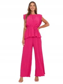 bluzka-damska-spodnie-szerokie-komplet-z-paskiem-w-talii