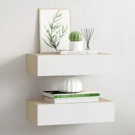 vidaxl-polki-scienne-z-szuflada-2-szt-dab-i-biel-40x235x10cm-mdf