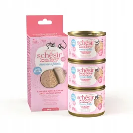 schesir-baby-mousse-multipack-mokra-karma-dla-kociat-mus-z-kurczakiem-3x55g