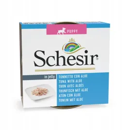 schesir-karma-mokra-dla-szczeniat-tunczyk-z-aloesem-w-galaretce-puszka-150g