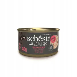 schesir-after-dark-mokra-karma-dla-kota-pasztet-z-kurczaka-z-wolowina-80g