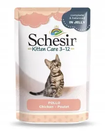 schesir-kitten-care-3-12-mokra-karma-dla-kociat-kurczak-saszetka-85g