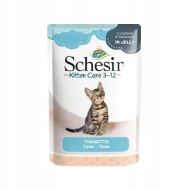 schesir-kitten-care-3-12-mokra-karma-dla-kociat-tunczyk-saszetka-85g