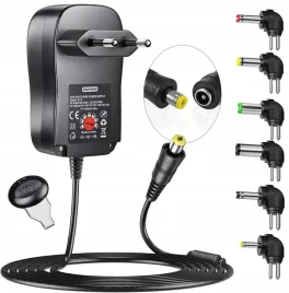 zasilacz-uniwersalny-ladowarka-regulowany-3-12v-sieciowy-usb-30w-6-koncowek