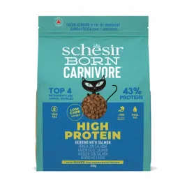 schesir-born-carnivore-sucha-karma-dla-kota-doroslych-sledz-i-losos-255g