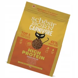 schesir-born-carnivore-sucha-karma-dla-kota-doroslych-kurczak-jajko-255g