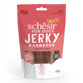 schesir-jerky-przysmak-dla-psow-wolowina-bbq-suszona-smaczki-smakolyk-145g