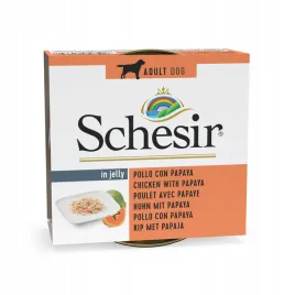 schesir-karma-mokra-dla-psa-kurczak-z-papaja-w-galaretce-puszka-150g