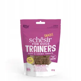 schesir-trainers-soft-and-chewy-przysmak-dla-psow-bekon-100-kawalkow-113g