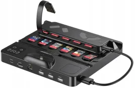 unitek-stacja-ladujaca-switch-z-przelacznikiem-i-czytnikiem-kart-do-gier