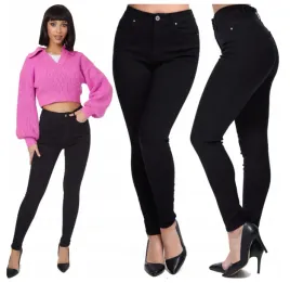 spodnie-czarne-jeans-jeansy-damskie-rurki-rozmiar-40