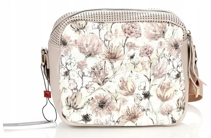 monnari-cudowna-bezowa-pakowna-pikowana-listonoszka-w-kwiaty-logo-pasek-marka-bez-marki