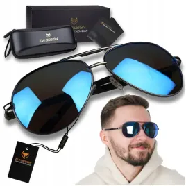 okulary-przeciwsloneczne-aviator-niebieskie-z-polaryzacja-uv-pilotki-zestaw