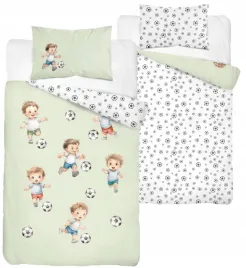 posciel-do-lozeczka-bawelniana-100x135-pilkarze-pilka-zielona-baby
