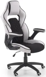 czarno-szary-fotel-biurowy-krzeslo-obrotowe-sonic-halmar-skladane-podlokiet