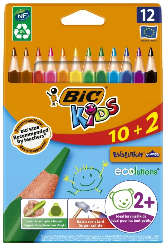 kredki-eco-evolution-triangle-10-2-kolory-bic