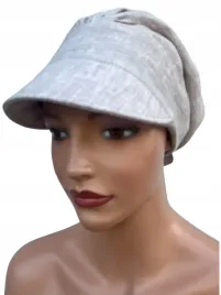 lniana-chusta-damska-na-glowe-z-daszkiem-tess-jasny-bez-turban-na-lato