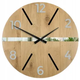 zegar-scienny-drewniany-debowy-akrylowy-aksel-wood-pas-lustro-60-cm-okragly