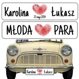 tablice-slubne-do-auta-na-wesele-ozdobne-tablice-do-ramek-rejestracyjnych