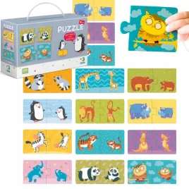 puzzle-duo-polowki-mamy-i-dzieci-12-ukladanek-zwierzatka-zestaw-300150