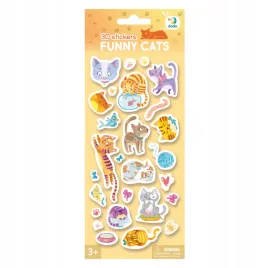 naklejki-3d-smieszne-koty-zestaw-dla-najmlodszych-kolorowe-naklejki