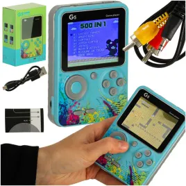 konsola-przenosna-do-gier-mini-elektroniczna-retro-500-gier-niebieska