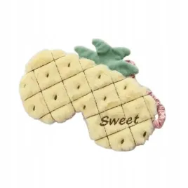 maska-do-spania-futrzana-ananas-zolte-sweet-opk05