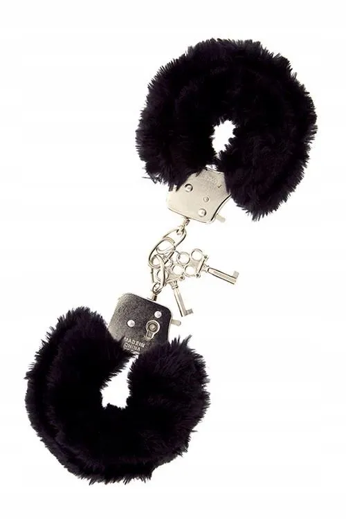 kajdanki-metal-handcuff-with-plush-black-waga-z-opakowaniem-0-25-kg