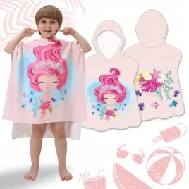 recznik-plazowy-peleryna-dziecieca-syrenka-muszelki-60-x-60cm-pel02wz4